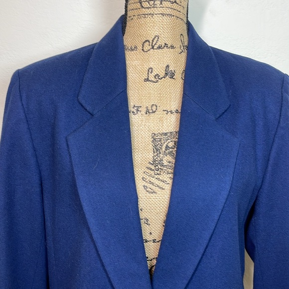Pendleton Blazer Jacket Women's 100% Wool Blue Size 16 - Picture 6 of 13